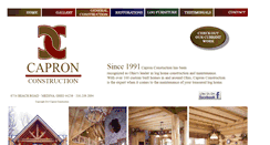 Desktop Screenshot of jimcapronconstruction.com
